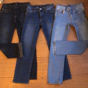 Gap Bundle Regular Stretch Straight NWOT Jeans x 3